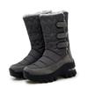 Fashion Women's Boots Anti-slip Waterproof Winter Snow Boots Outdoor Thick Bottom Winter Shoes Thick Plush Medium Boots Platform Boots