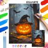 Halloween Pumpkin Oil Painting Digital Painting Handmade Diy Coloring Painting Home Decoration