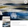 Blue Abstract Landscape Wall Art Canvas Painting Wave Nordic Posters and Prints Wall Pictures for Living Room Modern Home Decor