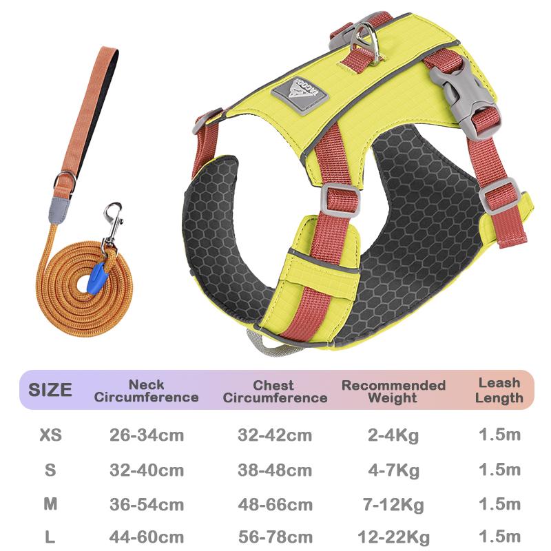 Outdoor Dog Chest And Back Lightweight Chest Strap Explosion-proof Harness Pet Walking Training For Medium Large Dog Accessories