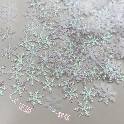 Bright Snowflake Embossed Confetti – DIY Wedding & Party Decor, Christmas Accessories