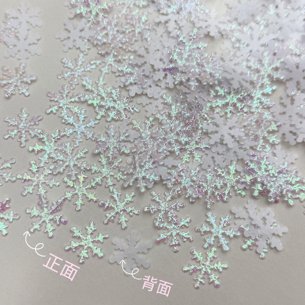 Bright Snowflake Embossed Confetti – DIY Wedding & Party Decor, Christmas Accessories