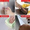 Kitchen Oil-proof Self Adhesive Stickers Anti Fouling High Temperature Waterproof Aluminum Foil Wallpaper Cabinet Contact Papers