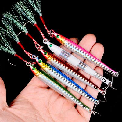 5 adet Metal Jig Balıkçılık Cazibesi Deniz olta takımı Ağırlıkları 21g Trolling Tuzlu Su Lures Yapay Jig Balık Mücadele Pike