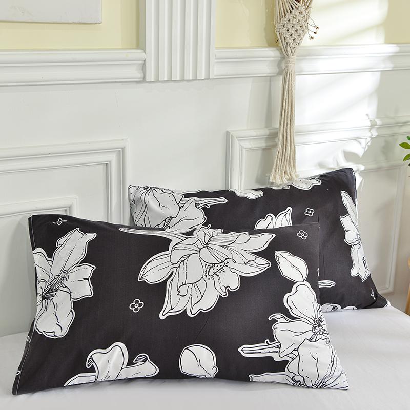 Printed Pillow Cover 2pcs Pillowcase 48x74cm Pillow Sham for Home Bed Pillowslip Rectangle Cushion Cover funda almohada