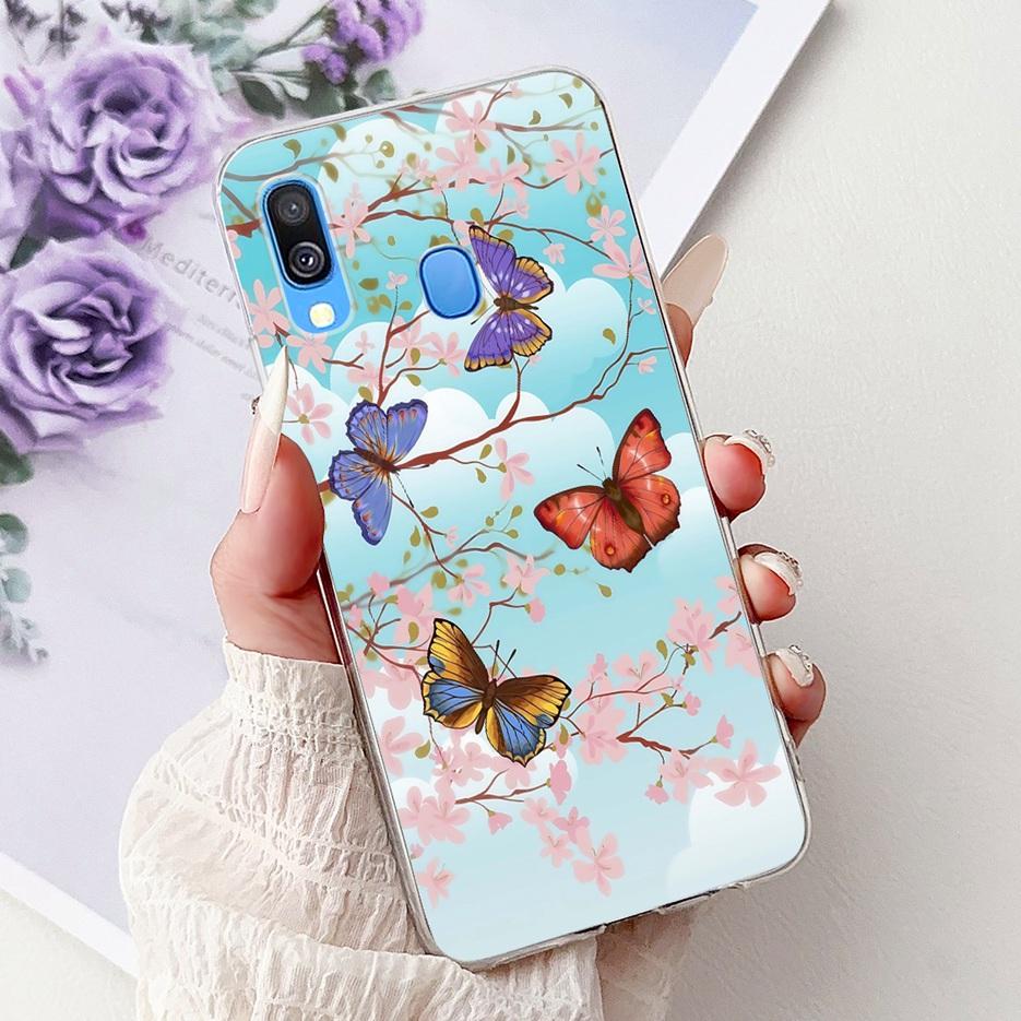 For Samsung Galaxy A40 Case SM-A405F Cute Cat Lion Painted Cover 5.9'' Soft Slim Phone Case For Samsung A40 A 40 GalaxyA40 Shell