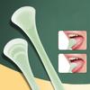 Tongue Cleaning Brush Soft Silicone Tongue Cleaning Tool Double Side Cleaning Massage Tongue Scraper Oral Health Care Tool