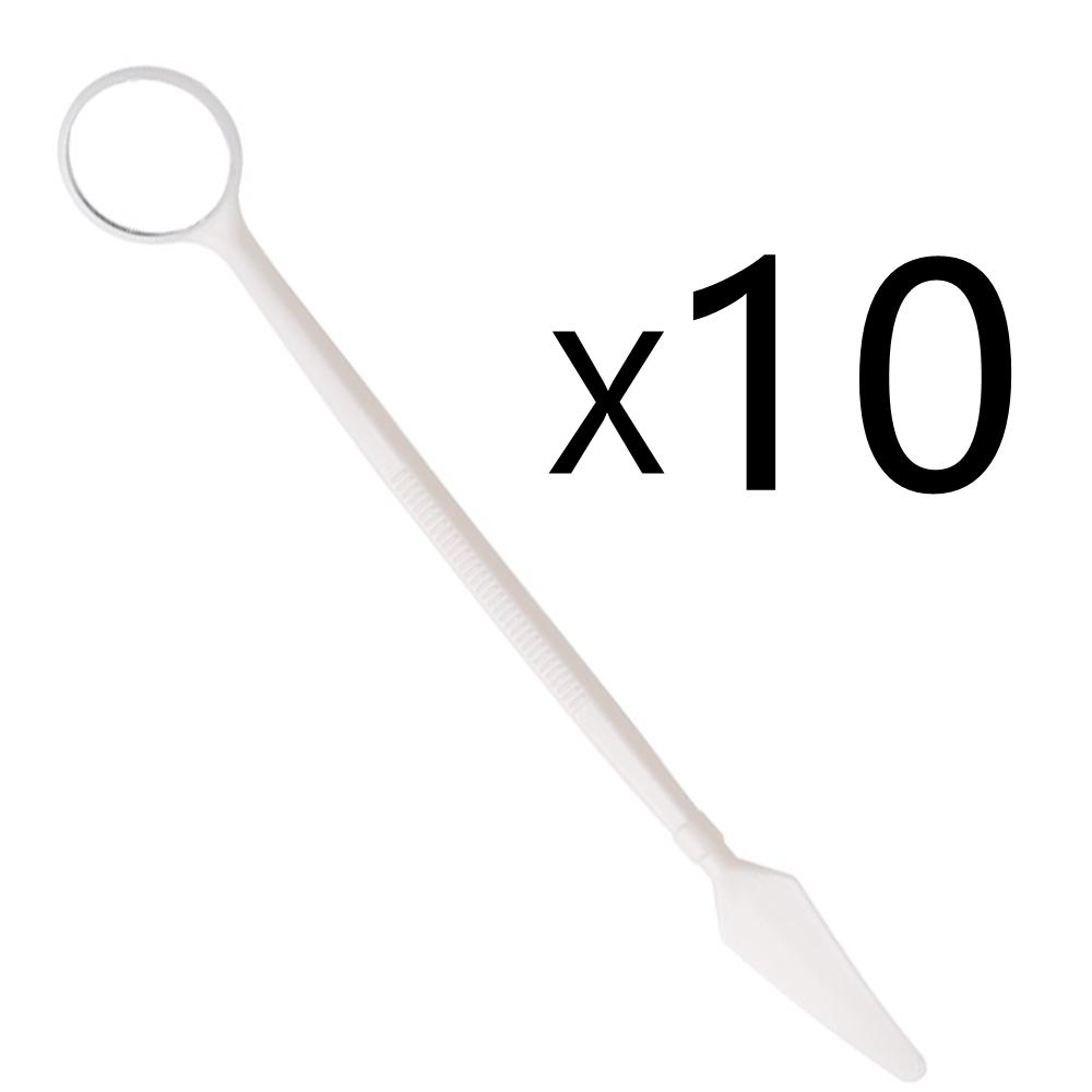 10Pcs Anti-Fog Dental Mirror Disposable Plastic Dentist Tool Mouth Tooth Mirror Dental Kit Instrument Prepared Tools