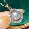 Korean Freshwater Pearl Pendant for Women - 8-9mm, High Luster, 18K Gold Plated, Elegant Jewelry
