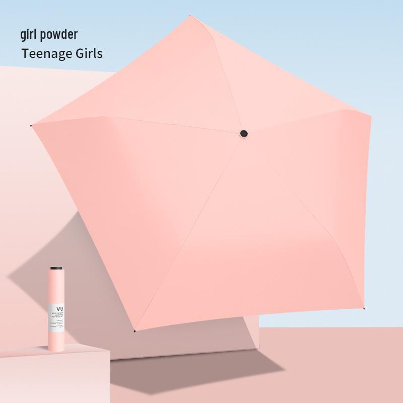 

Японский ультралегкий компактный зонт от солнца и дождя с черным клеем для защиты от УФ-лучей 22cm x 3cm x 3cm