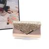 Ladies clutch glitter elegant evening bag shiny handbag