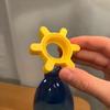 Unique Multi-function Bottle Cap Opener Yellow Plastic Rotary Bottle Opener Bar Supplies Bottle Opener Kitchen Tool