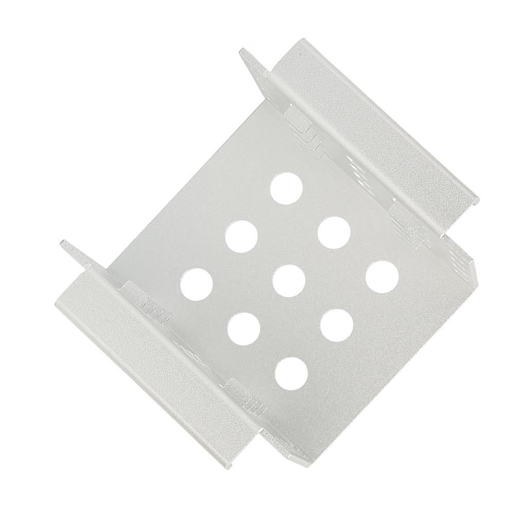 2.5in Mounting Rack Aluminium Alloy Hollow Design High Hardness 2.5in Hard Drive Cage for 2.5in IDE SSD (Not Inclube Hard Disk)
