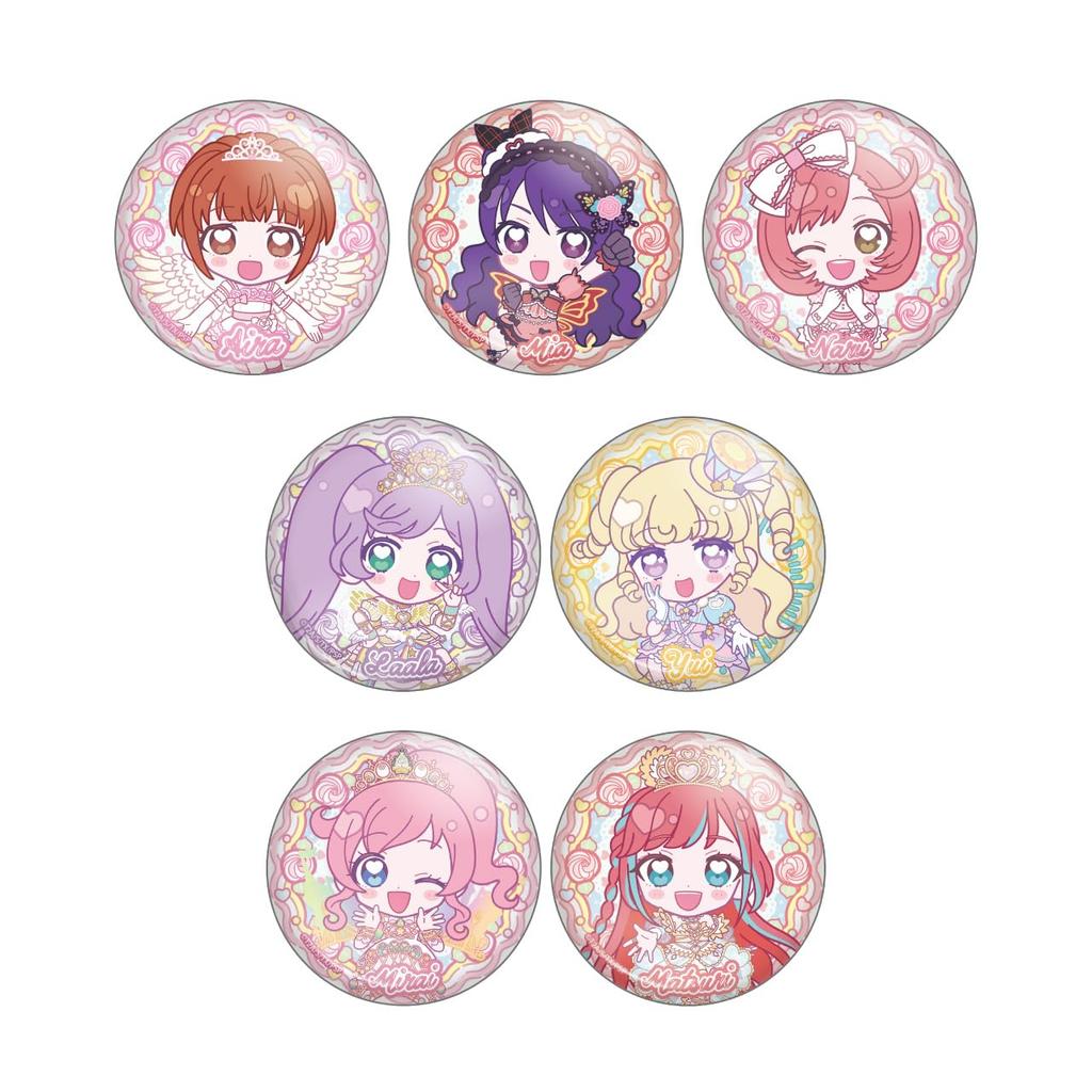 Algernon Product Pretty Series Trading Glitter Can Badge 1 BOX Diameter 56mm Tin Charappin' (Approx.)