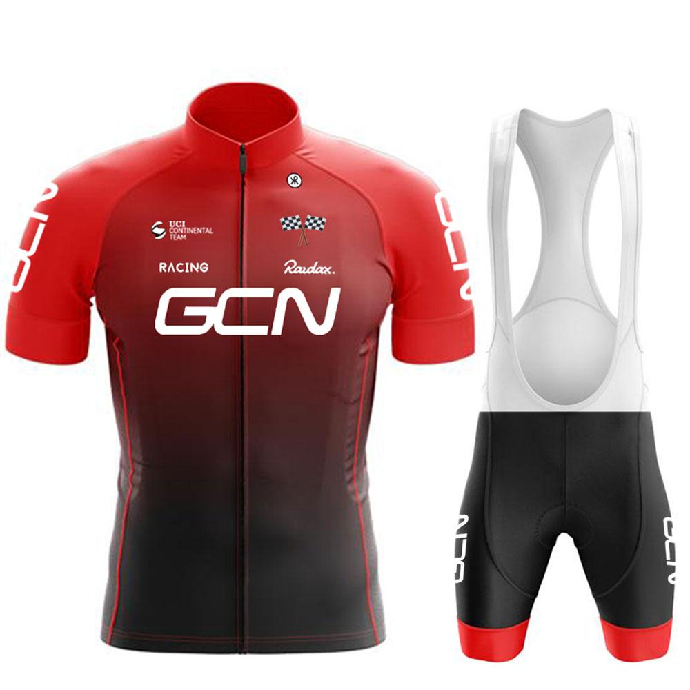 Nytt Herre Sykkelsett Landeveissykkel Pustende Sykkeltrøye Korte Ermer Sykkelsett Sommer Sykkel Lag Treningsdrakt