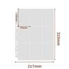 A4 Photocard Binder Sheets Transparent PP Acid Free Photo Album Refill Pages Multiple Pockets Sleeve Card Stamp Die