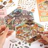 Cat Garden Miniature Scene 3d Landscaping Stickers Diy Cabin Scene Stacking And Pasting Hand Account Sticker Gift