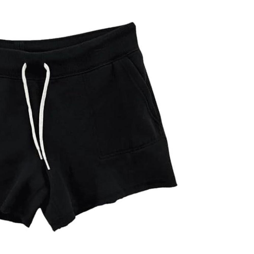 Polo Ralph Lauren Solid Logo Embroidered Casual Shorts Women shorts Black 211796697-012