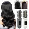 Cordless Hair Curling Iron Brush USB Rechargeable Travel Heated Round Brush 3-in-1 Fast Heating Thermal Brush Electric Hair Curling Wand Styling Tools