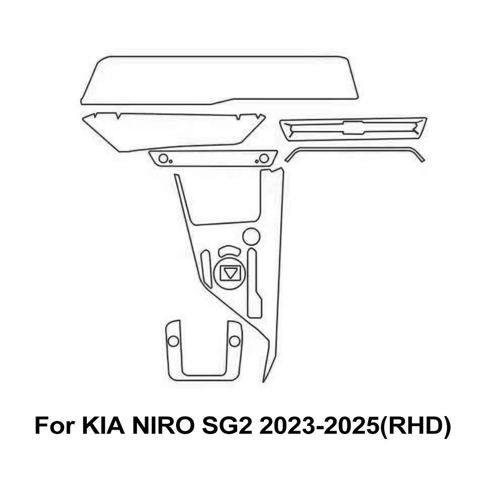 

Pre-cut PPF Protection Film for Kia Niro SG2 2025 2025 Transparent TPU Navigation Gear Panel Center Console Cover Accessories