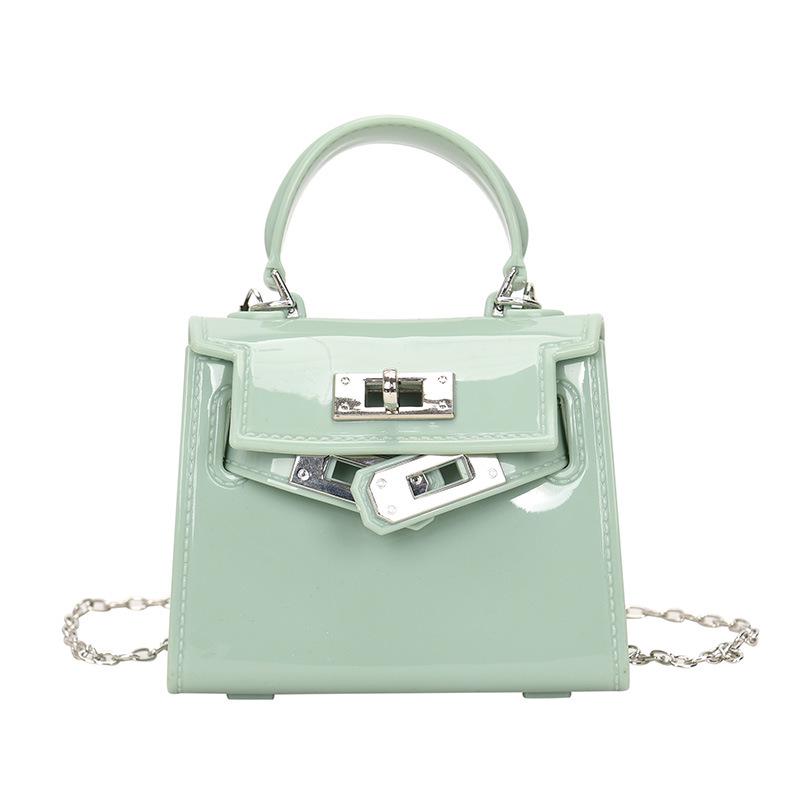 

2025 Милая мини-желейная сумка кроссбоди и кошелек для мелочи для детей светло-зеленый