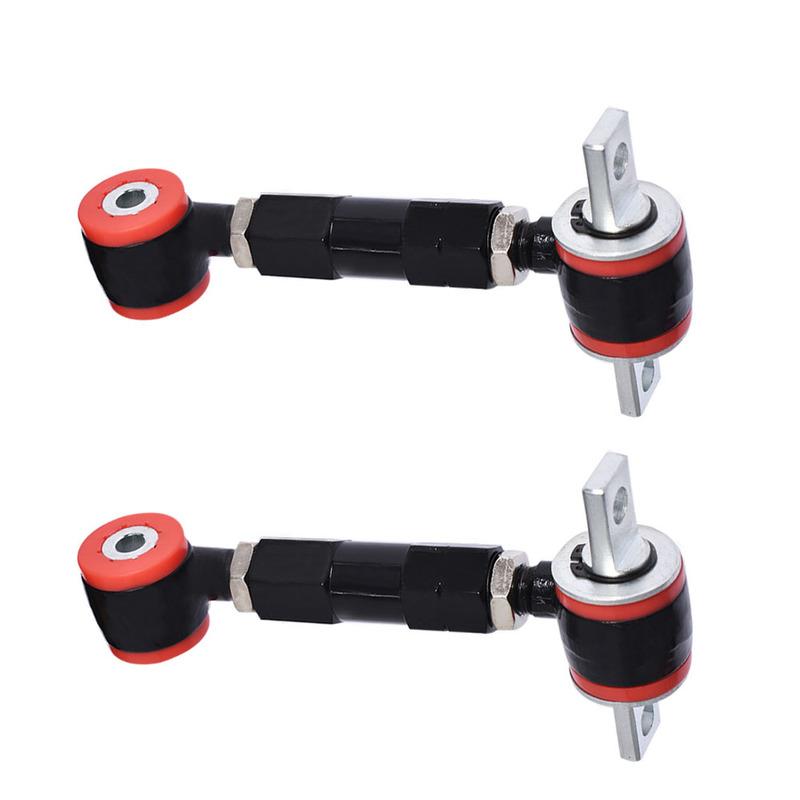 Black Adjustable Racing Rear Suspension Camber Control Arms Kit Replacement for Honda Civic Acura Integra 1990-2001