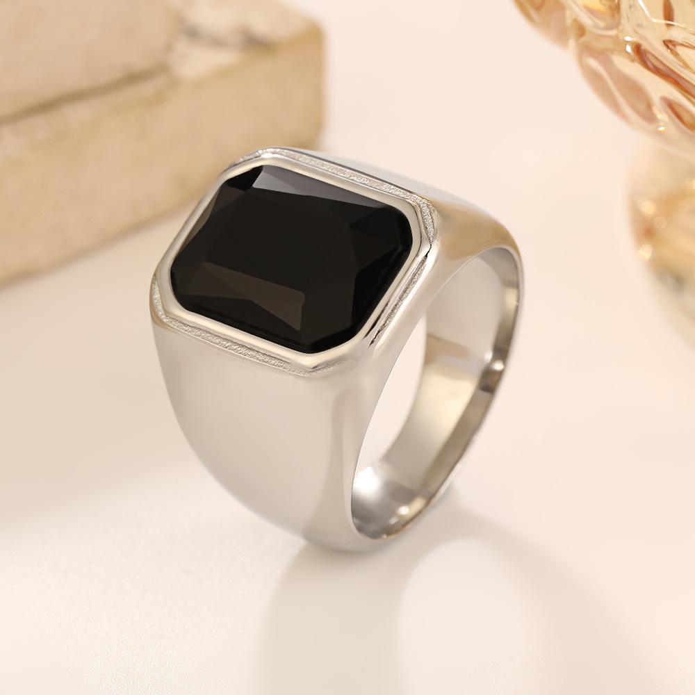 

Women Gemstone Style Wedding Stainlesssteel ring Stainless steel lightweight and compact Rings 12