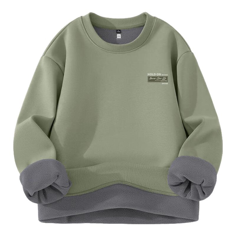 Jeanswest Men's Plush-Lined Crew Neck Sweatshirt