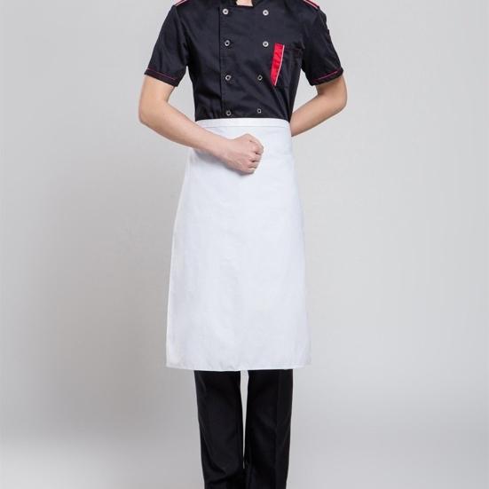Waist Waterproof Chef Bistro Apron for Men Women Polyester Cooking Apron with Tool Pocket Oil Stain Resistant Cleaning Apron for Home Kitchen Bar