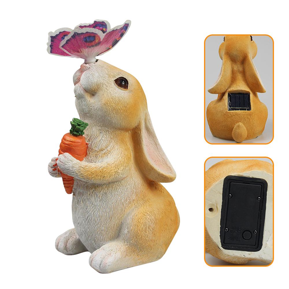 

Solar Statues Bunny Tree Stump Garden Light Outdoor Lawn Decor Landscape Yard Lamp Patio Ornament Unique Housewarming Gifts