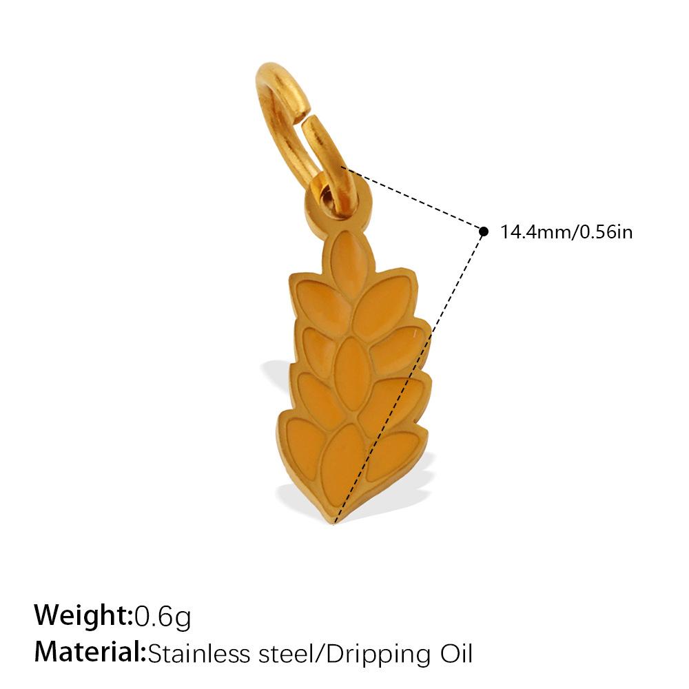Cute Simple Earrings Bracelet Necklace Accessories Colorful Vegetables Stainless Steel Oil Drip Diy Pendant Female