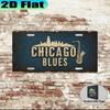 pc Chicago Blues City Vintage Aluminum Sign Blues Festival GiftAmerican Blues Style Gift for Blues Fans Music Lover