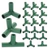 20PCS 16mm Round Pipe Connector Tee Plastic Three-Way Four-Way Five-Way Greenhouse Frame Garden Water Connector