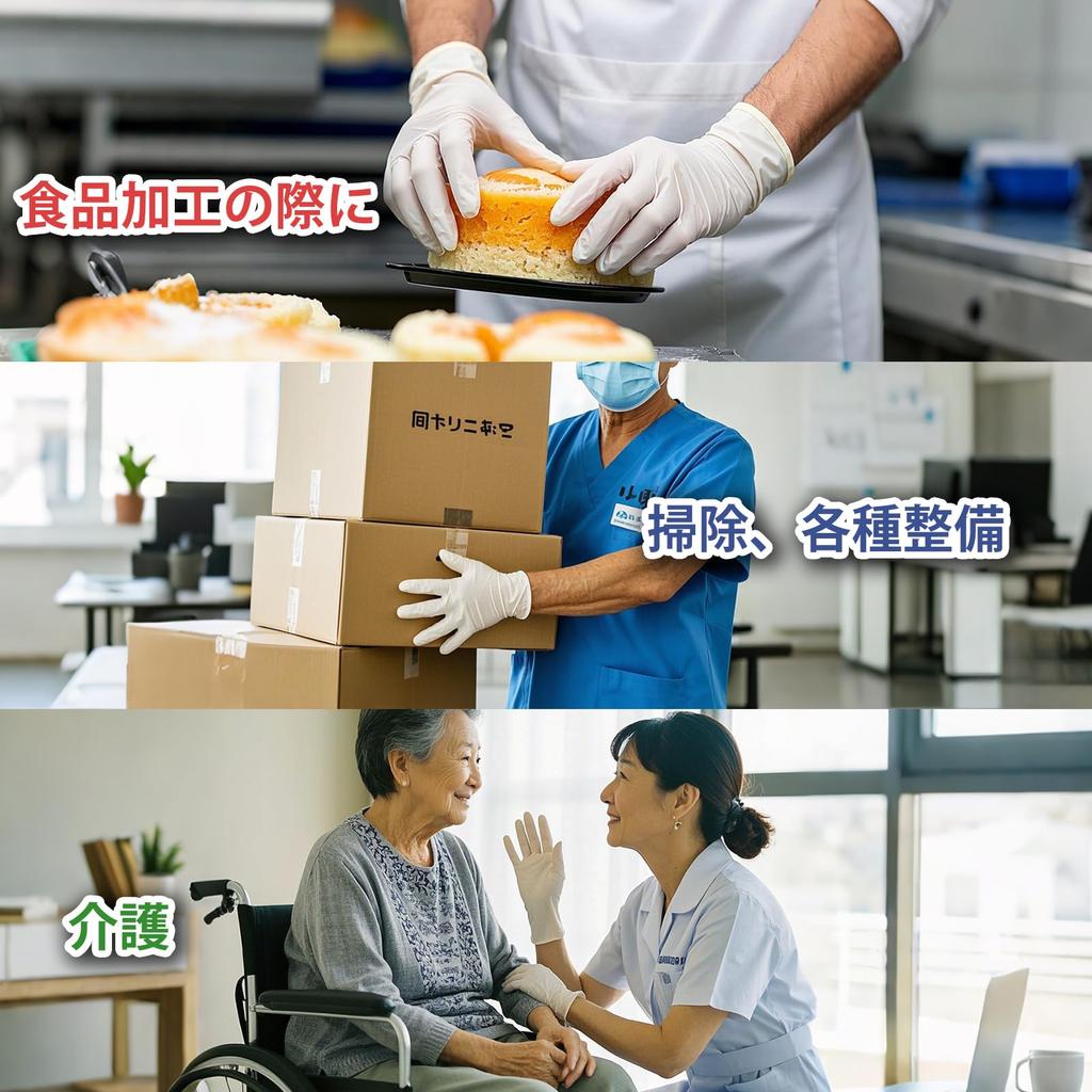 Einweg Nitril Beidhändig Kartons x 100 Handschuhe pro Sanitärgesetz AI-WILL Handschuhe, Weiß, Mittel, (20 Kiste) [Lebensmittelkonform] Puderfrei, Latexfrei