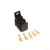 5 Sets/Lot Diy Accessories Car Relay Connector Socket Without Wire With Terminal Modified Nylon Flame Retardant