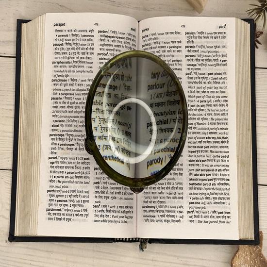 Magnifying Glass Nautical Map Reader Magnifier Home, Office Table Decorative Marine Brass