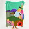 Illustrator Andy Huang Throw Flannel Throw Blanket Suitable for Sofa Living Room Bedroom