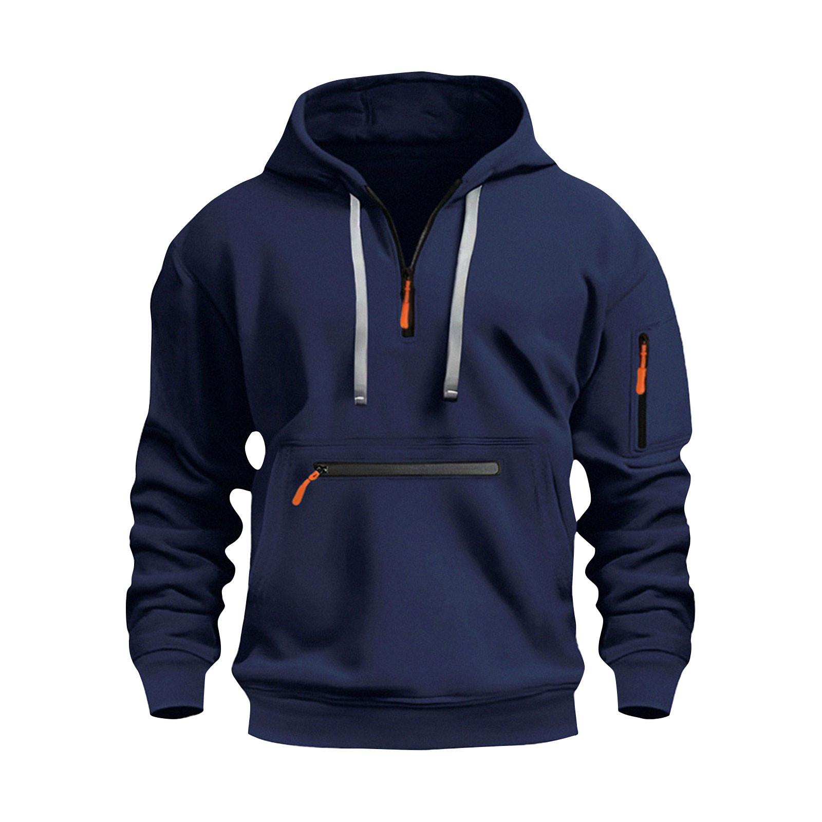 

Спортивный костюм с капюшоном, унисекс, одежда для бега, пуловер с длинными рукавами, толстовка с капюшоном XXXL темно-синий