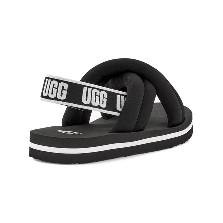 UGG Sandali morbidi e comodi in tessuto di nylon per ragazzi Sandali per bambini Nero 1124914K-BLK