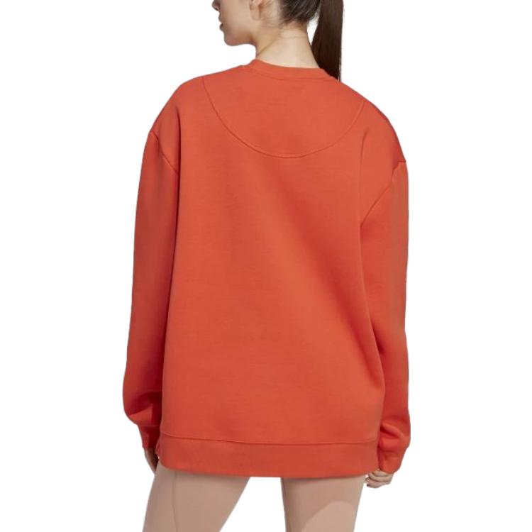 adidas Solid Color Sweatshirt Women's Orange Red HR2199