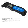 Car Diagnostic Instrument Digital Tire Pressure Gauge with Unit Switching PSI BAR KPA KG/O LED Flashlight Safety Hammer High Accuracy Portable Tool