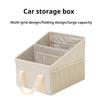 Black Car Trunk Organizer High Capacity Trunk Storage Organizer Box Save Space Car Seat Organizer Car Trunk Storage Box