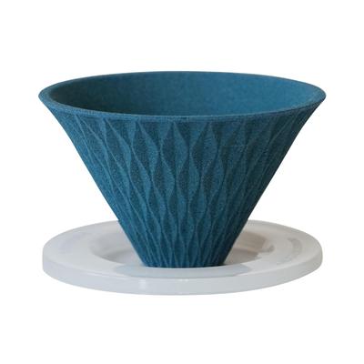 COFIL Flow Wave Ceramic Coffee Filter with Dripper Peacock Made In 13904301 Base, Green, Japan,