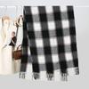 Autumn and winter temperament imitation cashmere plaid scarf men's and women's winter cold-proof and warm scarf
