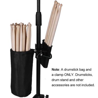 Supporto per bacchette per set di batteria Morsetto sulla custodia per bacchette in tessuto Oxford Clip di grande capacità