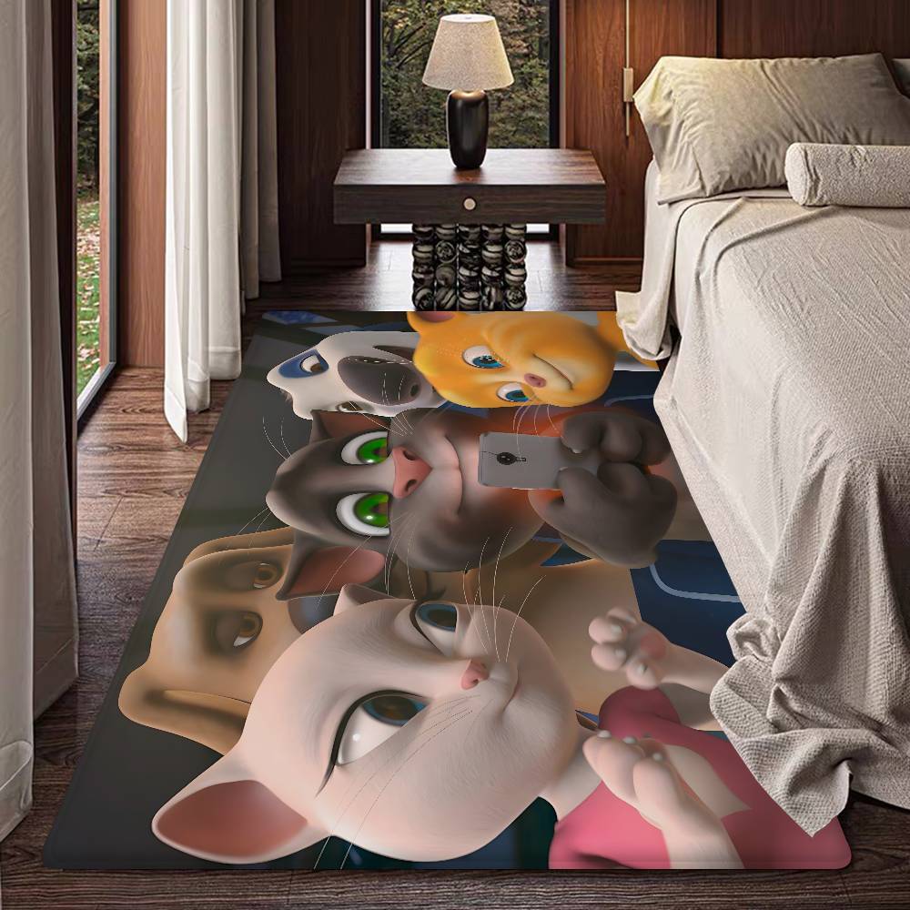 T-Talking T-Tom And F-Friends Room Mats Cheaper Anti-slip Modern Living Room Balcony Printed Household Carpets