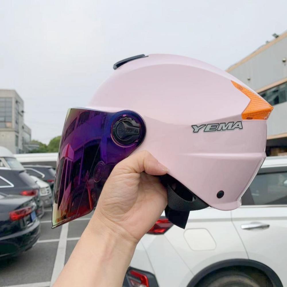 Motorcycle Electric Car Helmet Men's and Women's Sunscreen Caps, Riding Half Helmets