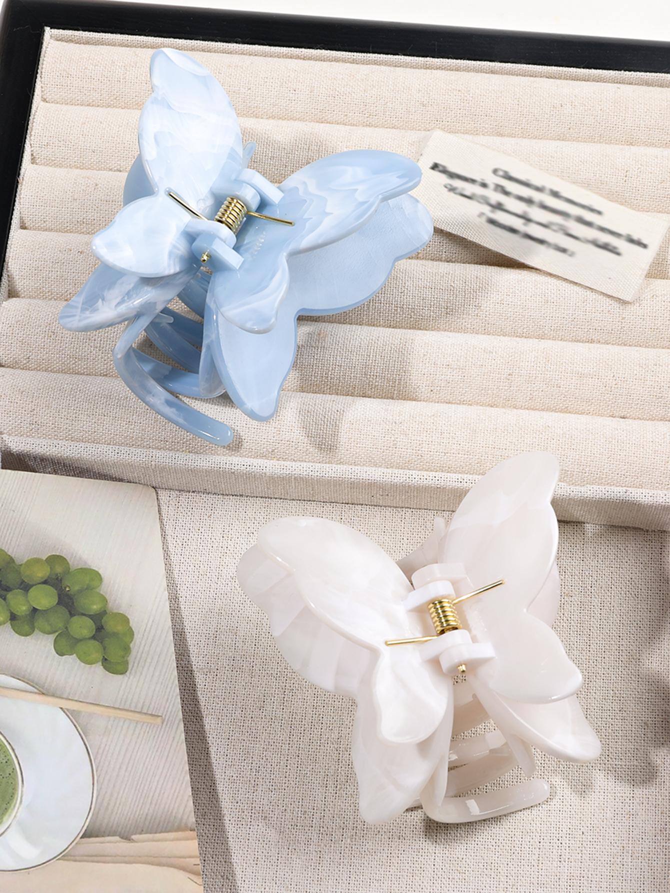 

Летний Новый Трехмерный Зажим-краб для волос в виде бабочки для женщин Средний Зажим-акула Полусобранные волосы Завитые волосы Аксессуары для волос