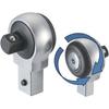TRUSCO Round Ratchet Head, 9.5mm Drive, 9x12mm Mounting Size, RRH3-912