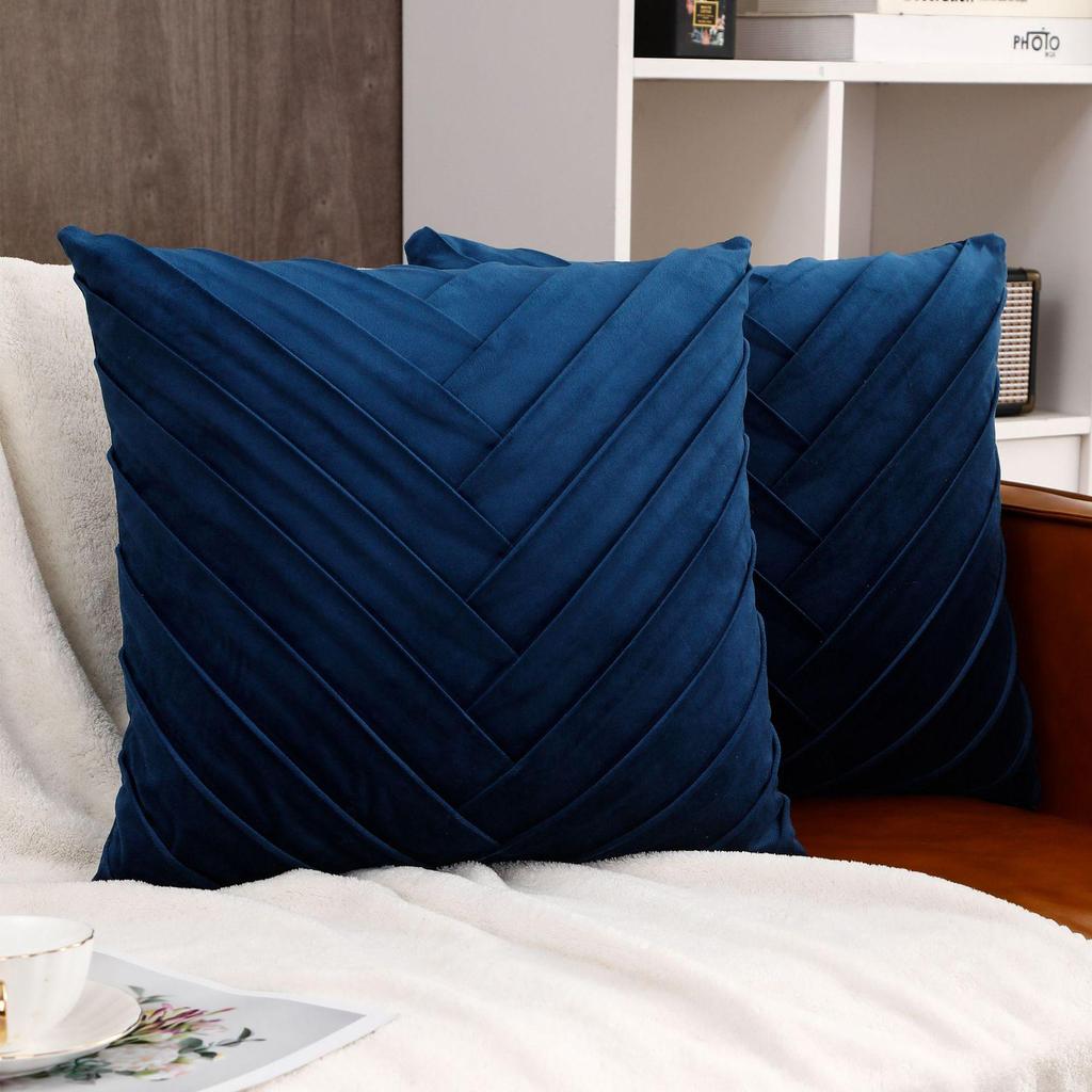 Velvet Collar Sofa Backrest Pillowcase